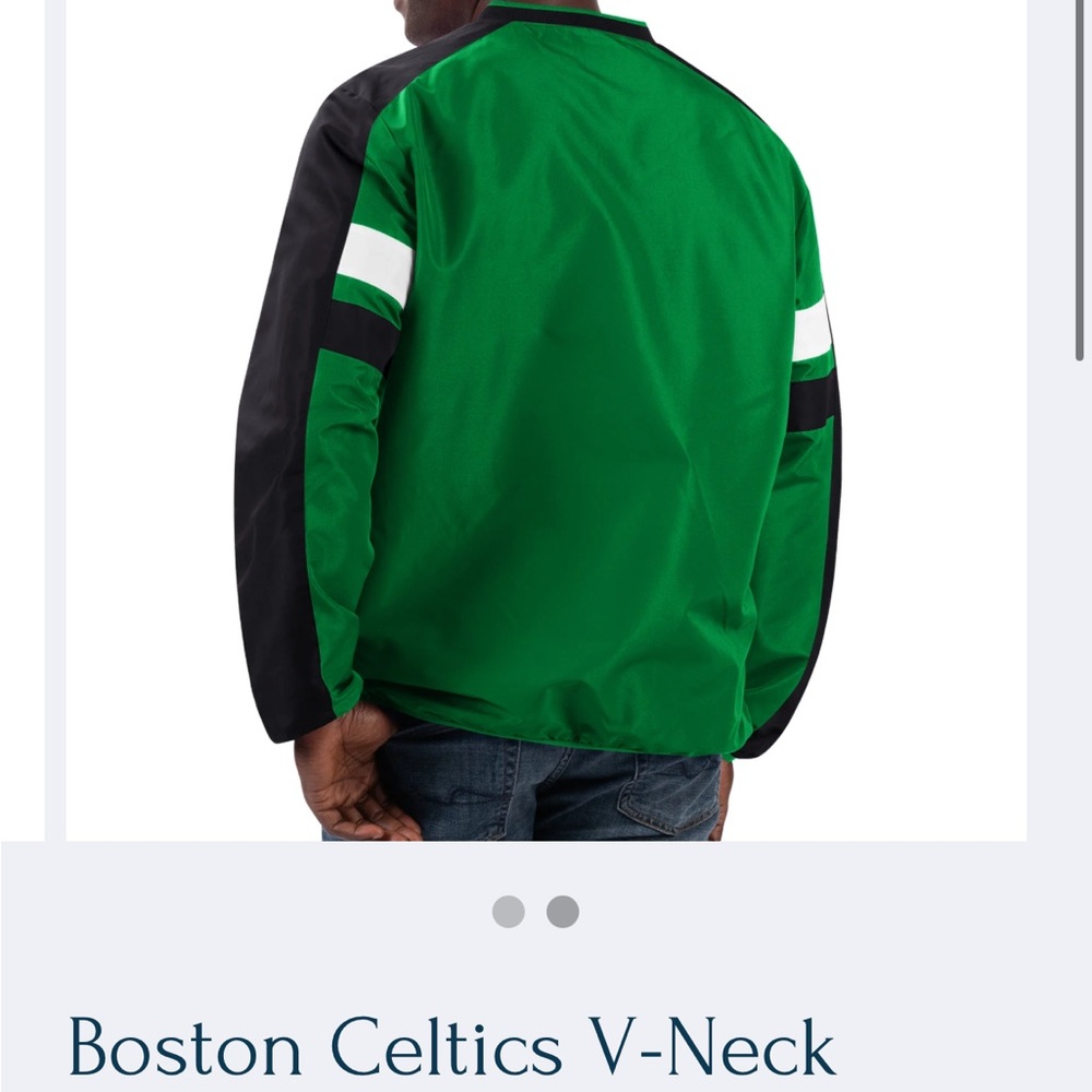 Celtics Boston Green Pullover Jacket - image 3